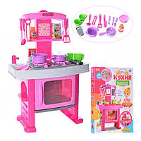 Детская кухня со звуковыми и световыми эффектами, игровой набор кухня для ребенка, Limo toy 661-51