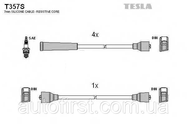 Tesla T357S дроти запалювання AZLK Москвич