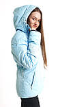 Жіноча зимова куртка оригінальна Running river термокуртка гірськолижна тепла на зиму з мембраною блакитна, фото 6