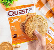 Протеїнове печиво Quest Protein Cookie 59 р peanut butter, фото 2