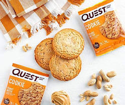 Протеїнове печиво Quest Protein Cookie 59 р peanut butter, фото 3