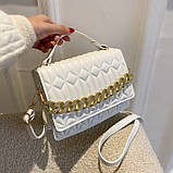 Сумка жіноча стьобана на ремінці через плече, фото 8