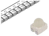 LED OSRAM LS-E63F-EAFB-1-1 SMD; 3528,PLCC4; красный; 3200÷6400млм; 3,4x3x3,8мм; 50мА; 627-639нм; 1,9...2,5В