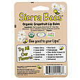 Бальзами для губ Sierra Bees "Organic Lip Balms" грейпфрут (4 шт.), фото 2