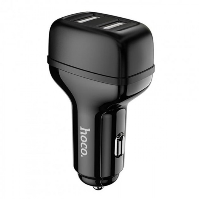 Автомобільна зарядка HOCO Z36 Leader 2 USB/2,4A Чорний, фото 1