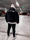 Куртка меховушка мужская чёрная еврозима без капюшона The North Face (TNF), фото 4