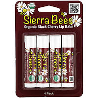 Бальзамы для губ Sierra Bees "Organic Lip Balms" со вкусом черешни (4 шт)