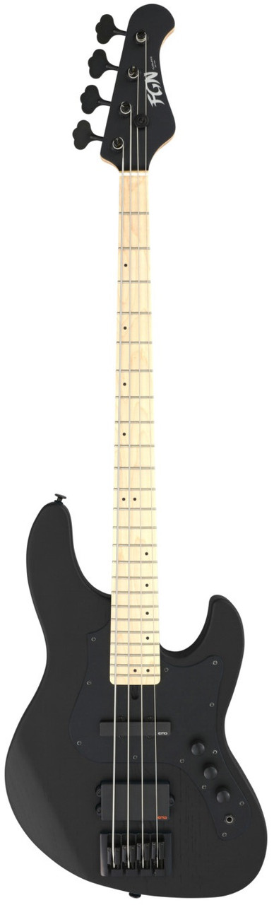 Бас-гітара FUJIGEN JMJ2ASHDEM Mighty Jazz Dark Evolution Series (Open Pore Black), фото 1
