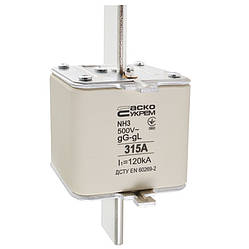 Запобіжник ножовий з плавкою вставкою NH3 315A gG