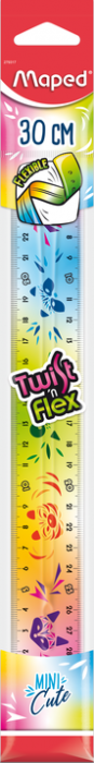 Лінійка MINI CUTE TWISTNFLEX 30см в блістері, фото 1