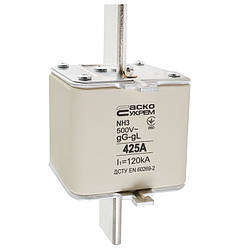 Запобіжник ножовий з плавкою вставкою NH3 425A gG