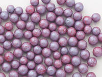 Кондитерские шарики для торта перламутровые фиолетовые 5мм | стик-пакет 5г