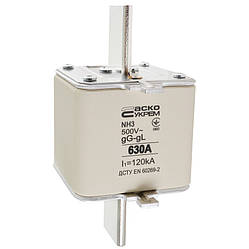 Запобіжник ножовий з плавкою вставкою NH3 630A gG