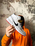 Чоловічі / жіночі кросівки Nike Air Jordan 1 Mid SE Fearless Edison Chen CLOT | Найк Аір Джордан 1 Білі, фото 3