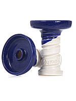 Чаша для кальяна Dumok Harmony Colours Pro Blue Moon | Сине белая чаша | Комплектующие и аксессуары для калья