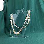 Намисто з Натурального Молочного халцедону