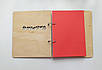 Дерев'яний блокнот важко бути скромним, (на кільцях), щоденник з дерева, подарунок для чоловіка керівника, фото 4
