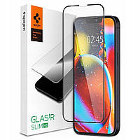 Защитное стекло Spigen Glas.tR Slim Full Cover для iPhone 13 Pro Max / 14 Plus Black (AGL03383)