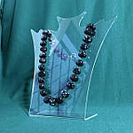 Намисто із снігового обсидіану