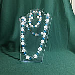 Комплект з матового гірського кришталю і Чеського скла