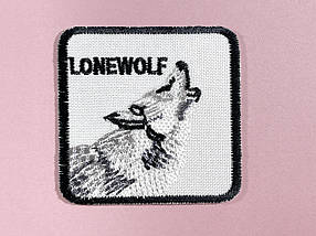 Нашивка LONEWOLF/Вовк 55х55 мм