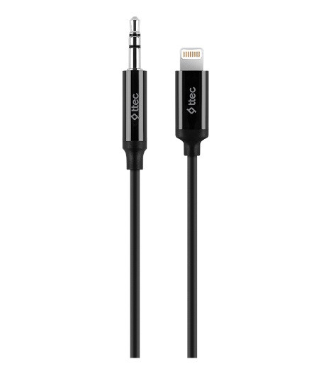 Аудіо-кабель Ttec (2DK42S) 3.5 мм - Lightning, 1м, Black