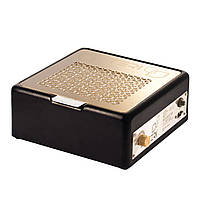 Профессиональная настольная маникюрная вытяжка Teri 800 M с HEPA фильтром, черная (сетка золото)