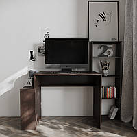 Комп'ютерний стіл MebelProff КС-8, письмовий стіл з полками, стіл-стиллаж Венге