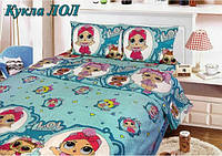 Постільна білизна підліткова Бязь Лялечки LOL бірюза