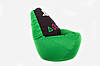 Крісло мішок зелений груша Play Station (120х75) плейстейшень, фото 2