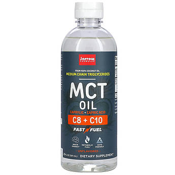 Jarrow Formula, Олія МСТ із середньоланцюговими тригліцеридами, MCT Oil, нейтральний смак, 591 мл