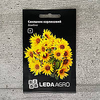 Подсолнечник карликовый Бамбино 0,5 г семена пакетированные Leda Agro