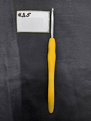 Гачок для в'язання з жовтою ручкою 3.5 мм