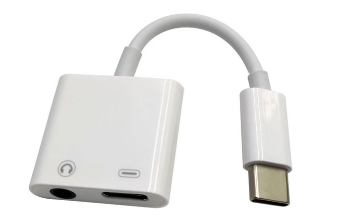 Type C(тато)-Type C(мама)-3,5 AUX аудиоадаптер