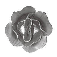 Штампована квітка троянда - елемент