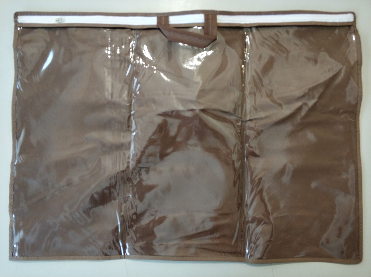 Упаковка для подушки, домашнього текстилю (50х70 см, ПВХ 70, коричнева, 10 шт/упаковка)