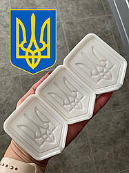 ЕКСКЛЮЗИВ! Силіконовий Молд для шоколаду, карамелі і мастики "Тризуб (3шт)"