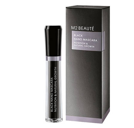 Туш-догляд з пептидами для вій M2 BEAUTÉ BLACK NANO MASCARA, фото 4