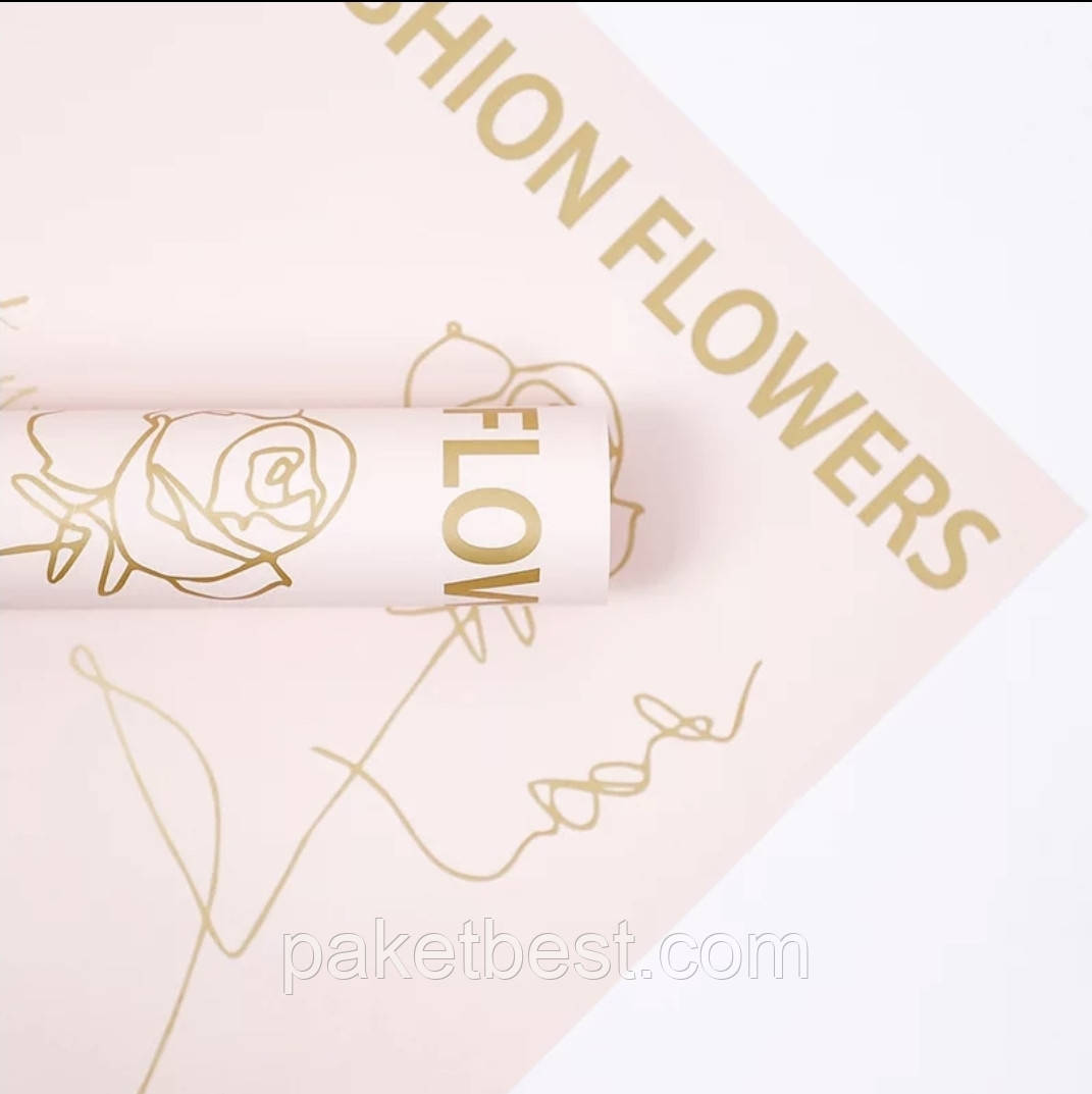 Двостороння калька ( 58х58 см) 20 штук   FASHION FLOWERS