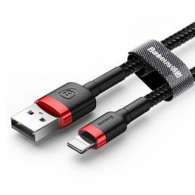 Кабель лайтинг Baseus Cafule USB 2.0 to Lightning 1.5A 2M Red \ Black (CALKLF-C19)