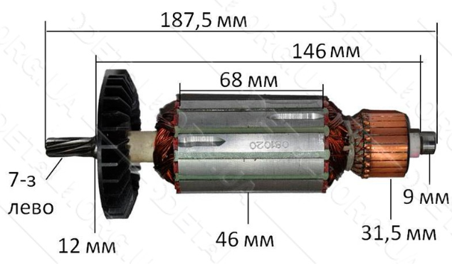 Якір пилки дисковий Зеніт ЦП-1600