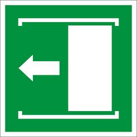 E034 Знак "Двері розсуваються вліво"
