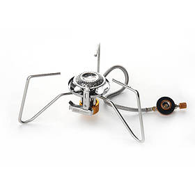 Портативний газовий пальник для кемпінгу Павук зі шлангом і п'єзопідтгом 70*70*150 мм СІЛА