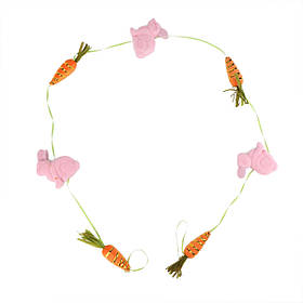 Великодня композиція "Крольчихи з морквинами", 165 см