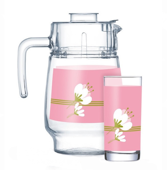 Набір для напоїв Luminarc Olivia Pink 7 предметів (Q5624)