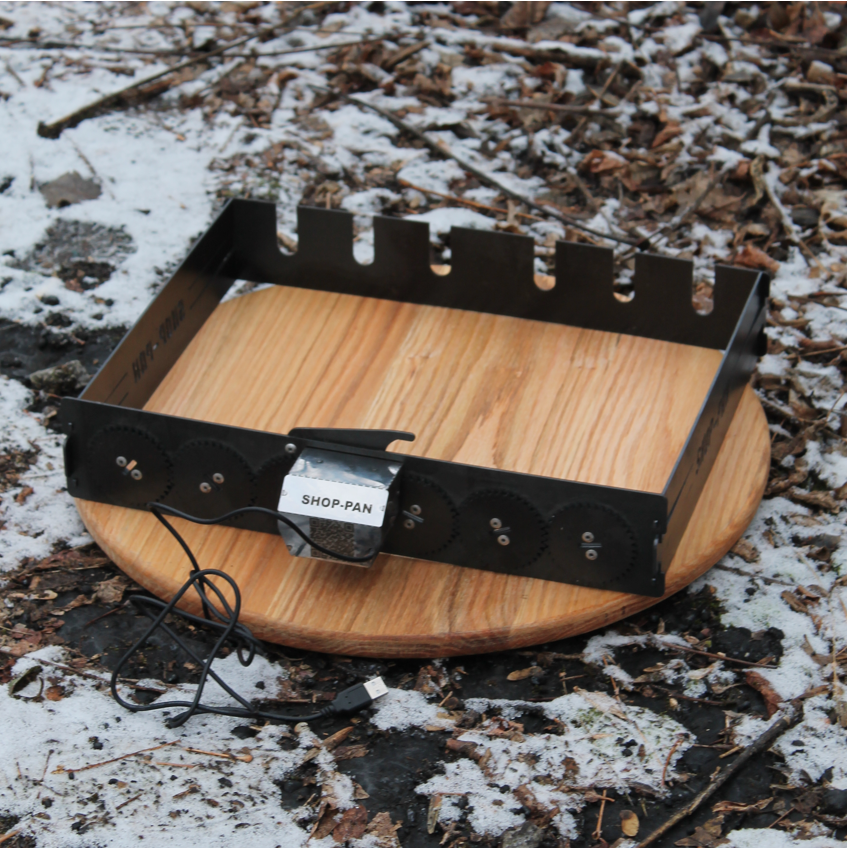 Шашличниця автоматична для шампурів працює через кабель USB повербанка або від мережі через блочьок, фото 1