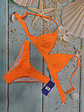 Женский  купальник треугольники съёмная мягкая чашка оранжевый 36 евро, фото 2