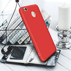 Захисний силіконовий чохол Xiaomi Redmi 4X Red, фото 2