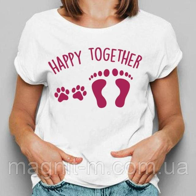 Футболка жіноча з принтом "Happy together"