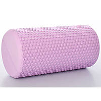 Массажный ролик (роллер, валик) для йоги, MS 3231, гладкий, 33x15см, разн. цвета Фиолетовый